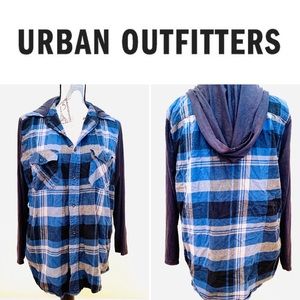 Very Soft Plaid Utility Shirt/Jacket Hoodie